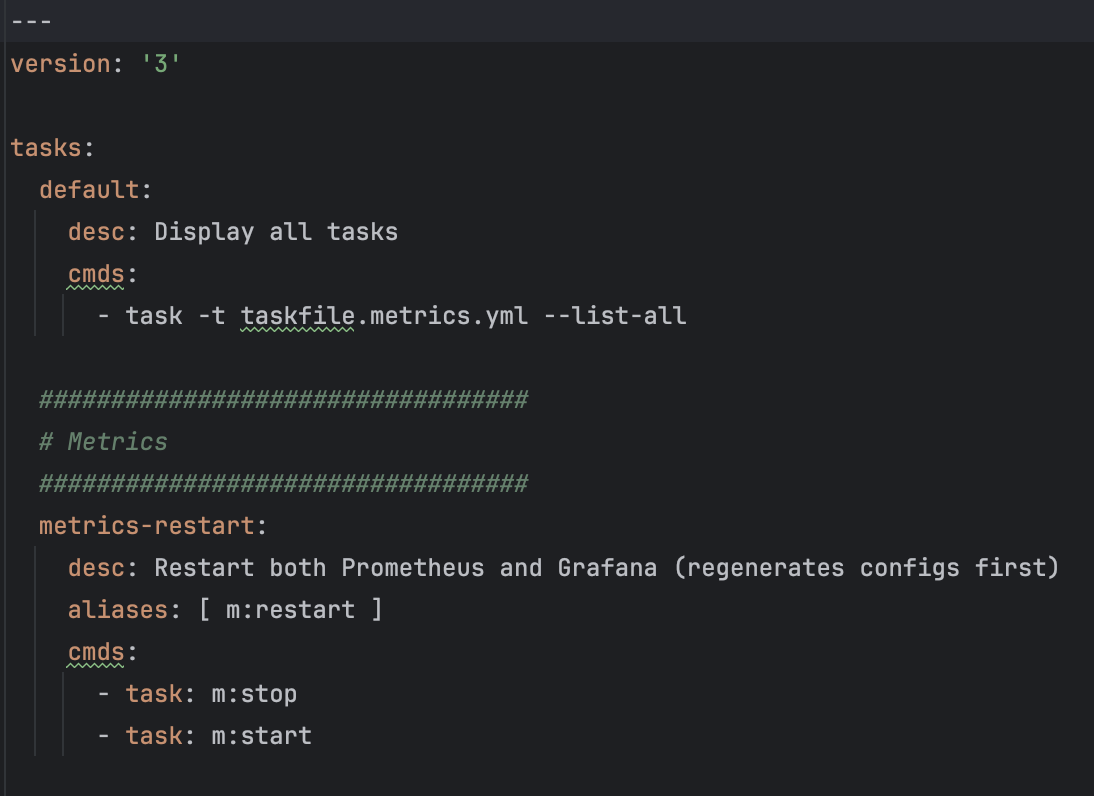 Backbone operational taskfile example
